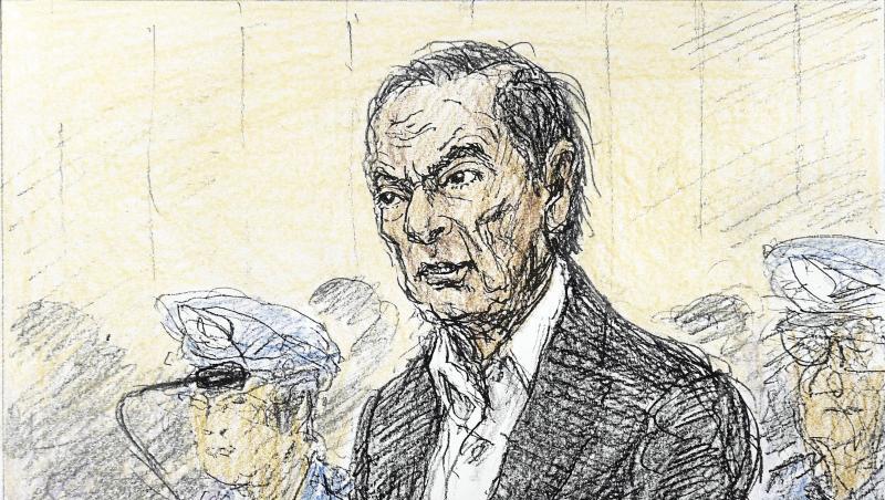 Carlos Ghosn, früherer Verwaltungsratschef des Renault-Partners Nissan, in einem Gerichtssaal.
