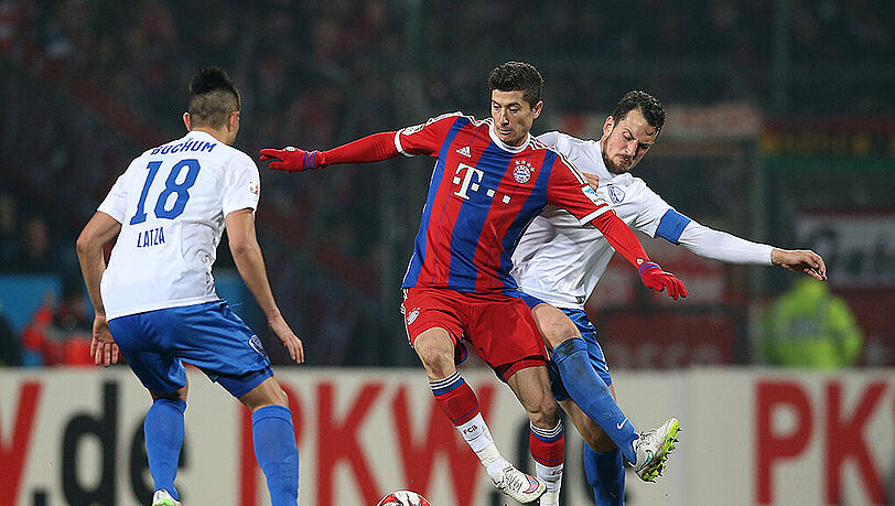 Bochum gegen Bayern - am Mittwoch im DFB-Pokal, hier im Januar 2015 bei einem Testspiel. Bochum gegen Bayern - am Mittwoch im DFB-Pokal, hier im Januar 2015 bei einem Testspiel.