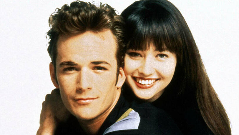 Luke Perry mit Shannen Doherty, seinem Co-Star aus "Beverly Hills, 90210" Luke Perry mit Shannen Doherty, seinem Co-Star aus "Beverly Hills, 90210"