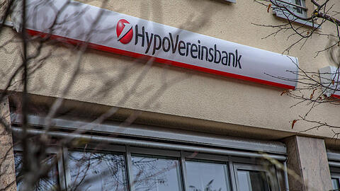 Eine Filiale der Hypovereinsbank in München.