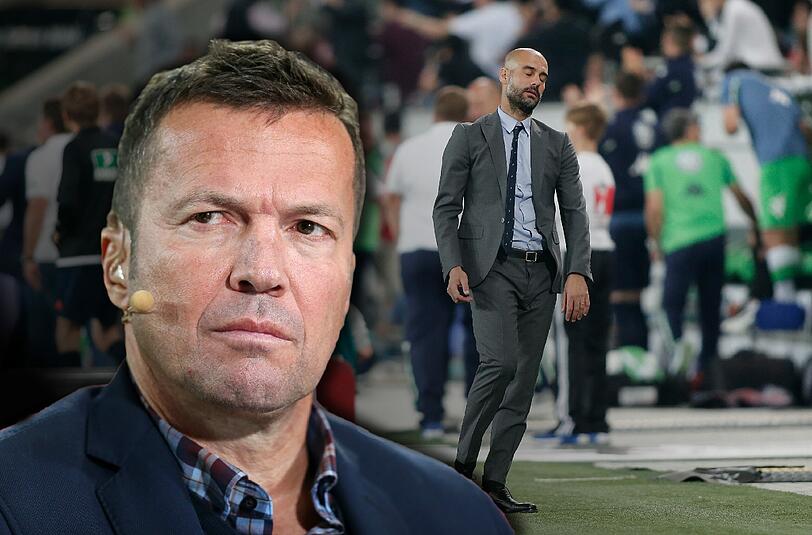 Lothar Matthäus hat herbe Kritik an Bayern-Trainer Pep Guardiola (r.) geübt.
