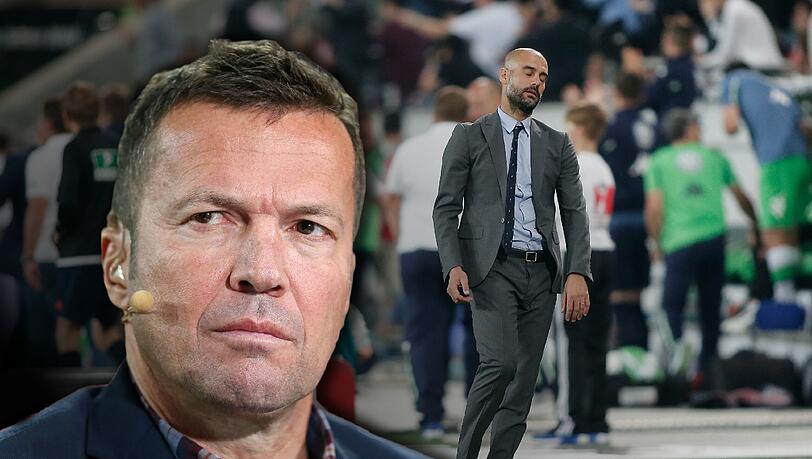 Lothar Matthäus hat herbe Kritik an Bayern-Trainer Pep Guardiola (r.) geübt.