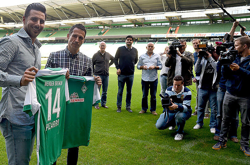 Heuert zum dritten Mal bei Werder bremen an: Claudio Pizarro.