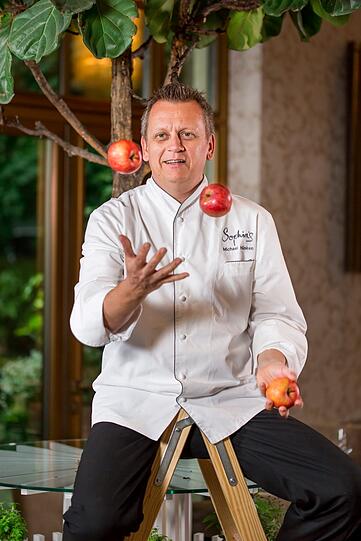 Küchenchef Michael Hüsken setzt auf Regionales.