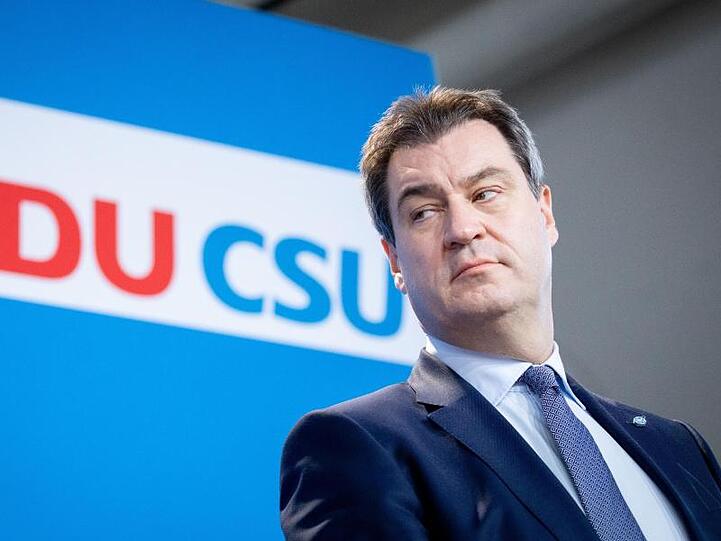 Markus Söder bei einer Pressekonferenz. Foto: Kay Nietfeld/dpa