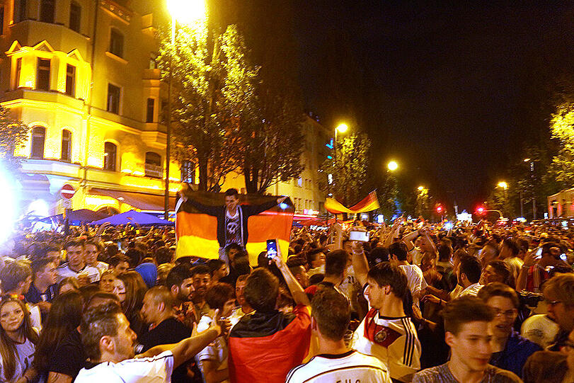 Was für eine Party! Nach dem WM-Sieg herrschte auf Münchens Straßen Ausnahmezustand. Die Bilder.