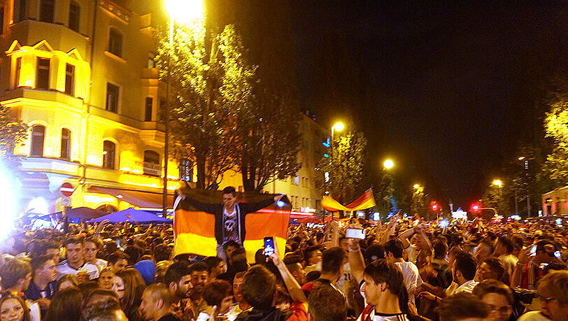 Was für eine Party! Nach dem WM-Sieg herrschte auf Münchens Straßen Ausnahmezustand. Die Bilder.
