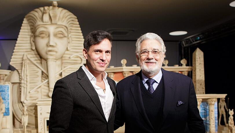 Placido Domingo und Erwin Schrott bei der Vorstellung des Projekts in Wien. Placido Domingo und Erwin Schrott bei der Vorstellung des Projekts in Wien.