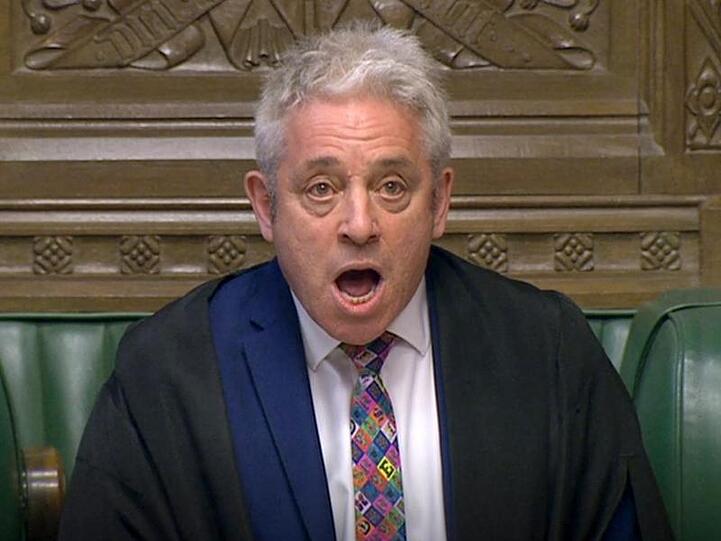 Das Parlament ist laut Parlamentspräsident John Bercow in der Lage, einen Brexit ohne Abkommen zu verhindern..