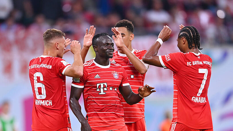 Im Supercup gegen Leipzig konnten sich die Bayern-Spieler über fünf Treffer von fünf verschiedenen Spielern freuen.