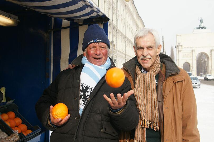 Dieter Schweiger und Dieter Schneider. Der Obst-Didi mit dem Löwen-Boss.