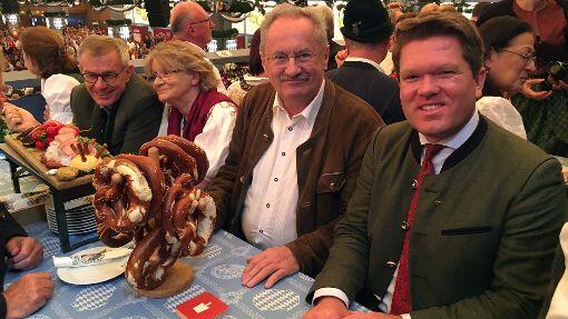 Christian Ude (l.) mit Florian Post.