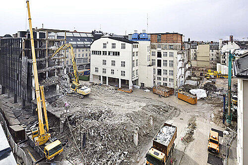 Wo früher AZ und SZ waren, ist jetzt eine riesige Baustelle.