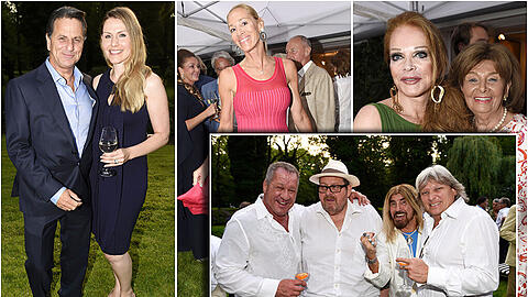 Ulrike Hübner feiert im Garten ihrer Villa Geburtstag: Die Bilder vom noblen Fest im Herzogpark...