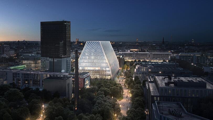 Das geplante Konzerthaus im Werksviertel.