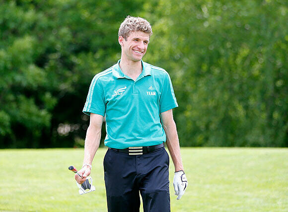 Bilder: Golf-Gaudi mit Müller und Lahm