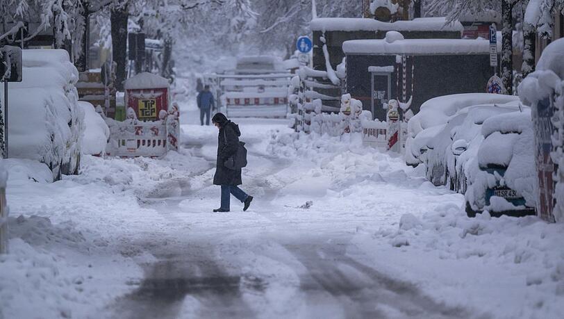 2. Dezember 2023: München als Winterwunderland.