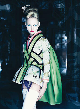 Auch September-Model Sasha Pivovarova ist eine vielversprechende Model-Newcomerin.