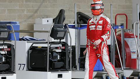 Kimi Raikkönen wurde durch eine peinliche Panne gebremst.