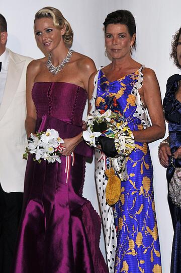 Charlene von Monaco mit ihrer Schwägerin Caroline von Hannover