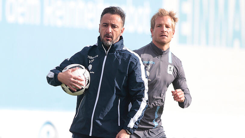 Training mit der Reserve: Aigner (r.) und Pereira.