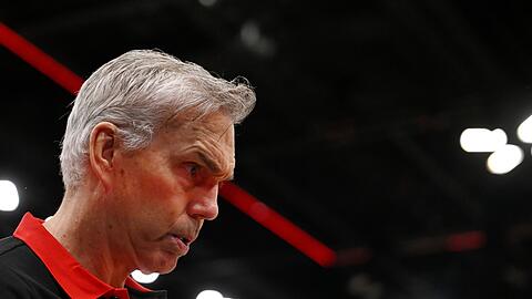 Der Bundestrainer Gordon Herbert fordert volle Konzentration.