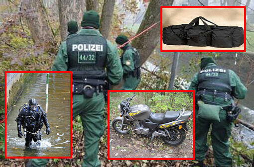 Eine schwarze Tasche, eine Waffe und mögliche Schusswunden: Die Augsburger Polizei geht bei der Suche nach den Polizistenmördern zahlreichen Hinweisen nach.