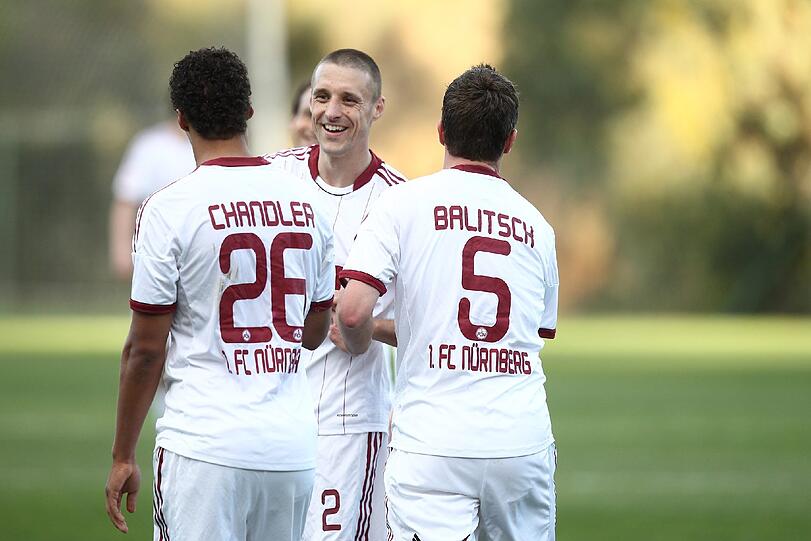 Für Timothy Chandler (v.l.), Timmy Simons und Hanno Balitsch stehen nach Saison-Ende noch drei Freundschaftsspiele auf dem Programm.