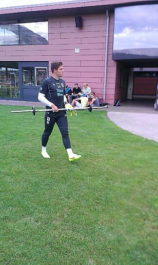Schwitzen für die neue Saison: Die Löwen im Trainingslager in Kirchbichl.