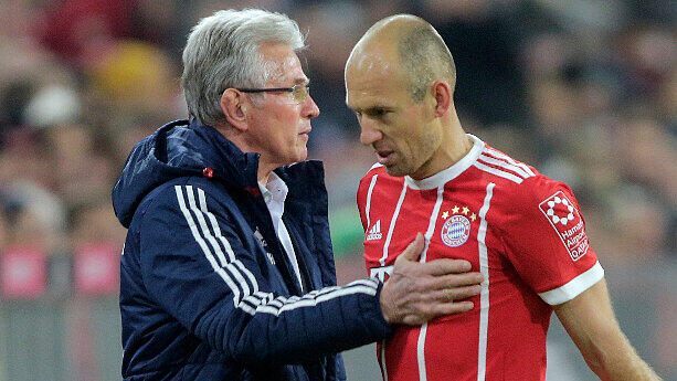 Bayern-Trainer Jupp Heynckes über Arjen Robben: "Er hat einen Körper - jeder Bildhauer würde sich glücklich schätzen, ihn als Modell zu haben."