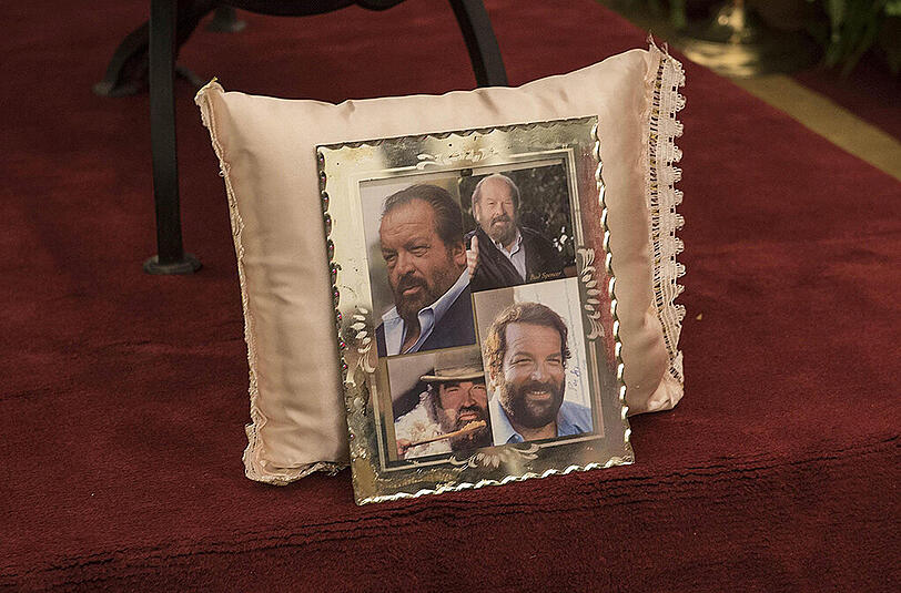 Am Mittwoch fand die Trauerfeier für Bud Spencer im Kapitol in Rom statt. Die Bilder.