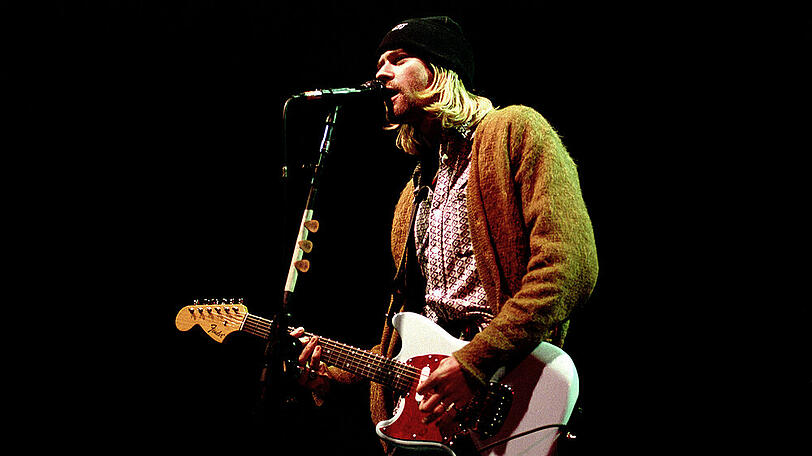 Kurt Cobain bei einem Konzert 1993
