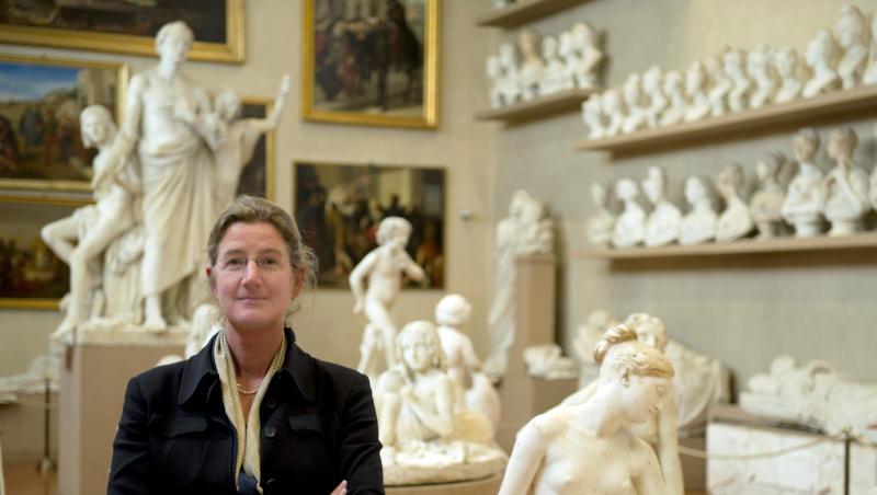Museumschefin Cecilie Hollberg in der Galleria dell’Accademia. Museumschefin Cecilie Hollberg in der Galleria dell’Accademia.