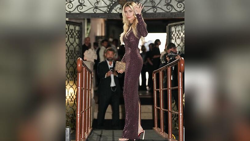 Paris Jackson bei ihrer Ankunft in Venedig.
