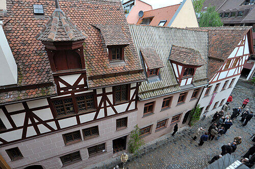 Die winzigen Fachwerkhäuser in der Kühnertsgasse.