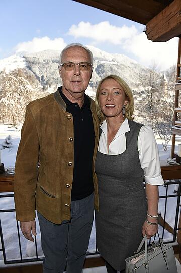 Franz Beckenbauer mit Ehefrau Heidi.