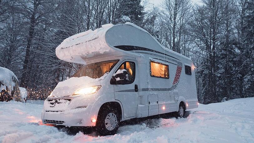 Camping ist auch im Winter möglich.