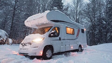 Camping ist auch im Winter möglich.