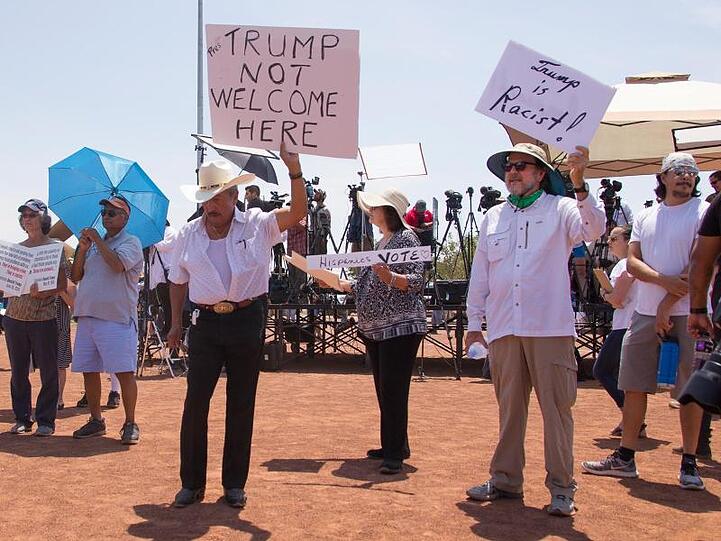 Trumps Besuch sorgt in El Paso für Proteste.
