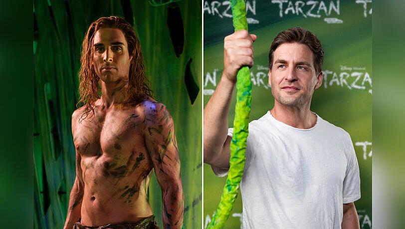 Philipp Büttner (l.) tritt in Hamburg als "Tarzan" in die Fußstapfen von Alexander Klaws.