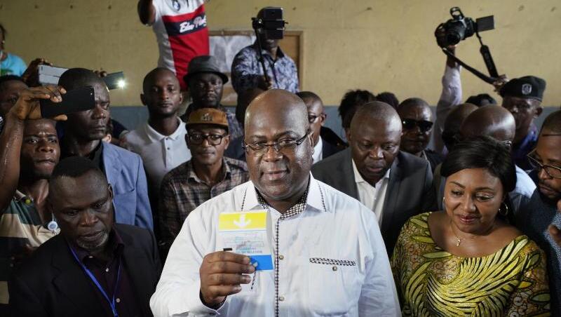 Oppositionskandidat Felix Tshisekedi hat übnerraschend die Präsidentenwahl im Kongo gewonnen. Der seit 17 Jahren regierende Präsident Kabila dürfte selber nicht mehr antreten. Oppositionskandidat Felix Tshisekedi hat übnerraschend die Präsidentenwahl im Kongo gewonnen. Der seit 17 Jahren regierende Präsident Kabila dürfte selber nicht mehr antreten.