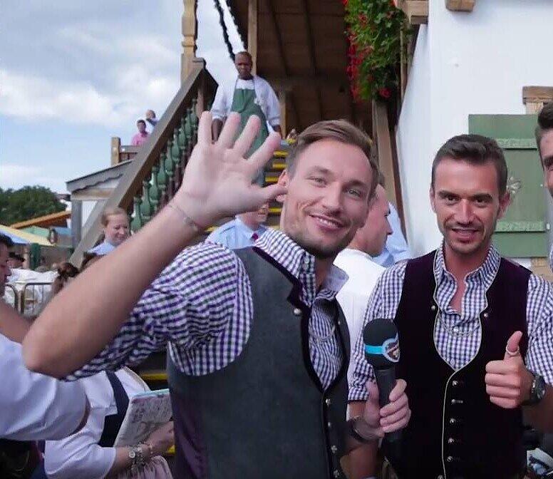 Thomas Gierling traf als Moderator von "Wiesn-Gaudi.TV" auf viele prominente Gäste, darunter auch Entertainer Florian Silbereisen