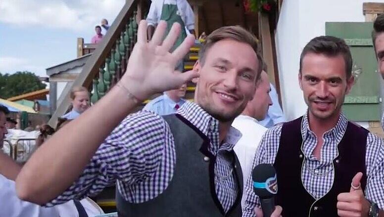 Thomas Gierling traf als Moderator von "Wiesn-Gaudi.TV" auf viele prominente Gäste, darunter auch Entertainer Florian Silbereisen