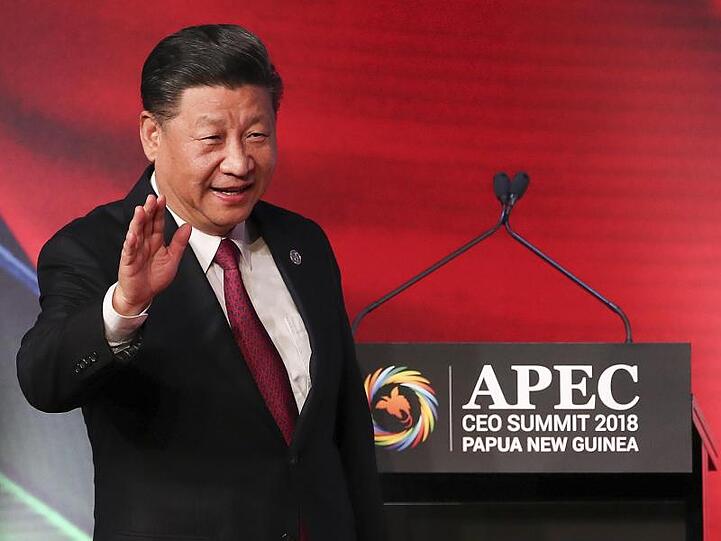 Chinas Präsident Xi Jinping hielt den USA gleich zum Auftakt in einer Rede vor, ein "egoistisches" Programm zu verfolgen.