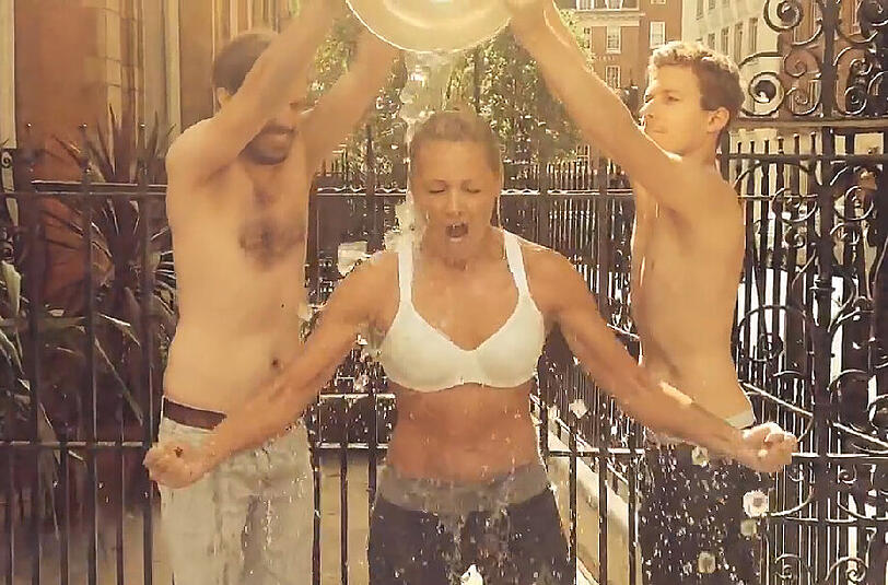 Die "Ice bucket Challenge" von Helene Fischer in Bildern!