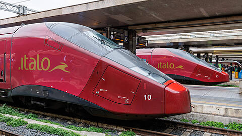 Ein Hochgeschwindigkeitszug von Italo. Der Betreiber w&uuml;rde gerne auch Strecken ab M&uuml;nchen bedienen.