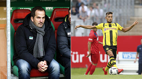 Manuel Baum (l.) und Moritz Leitner, hier noch im Trikot von Borussia Dortmund.