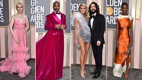 Welche Stars haben bei den "Golden Globes" 2023 für modische Hingucker gesorgt?