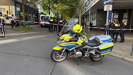 Die Polizei war rund um den Tatort im Gro&szlig;einsatz.
