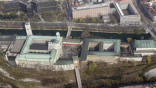 Das Deutsche Museum in der Luftaufnahme Das Deutsche Museum in der Luftaufnahme